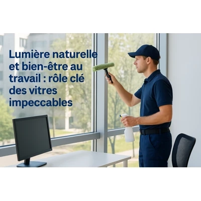 Lumière naturelle et bien-être au travail : le rôle clé des vitres impeccables